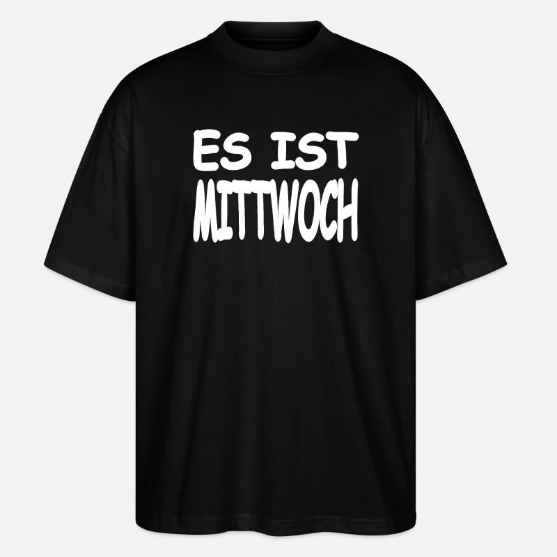 Mittwoch - Stanley/Stella Oversized Unisex Bio T-Shirt Blaster 2.0 - Schwarz
