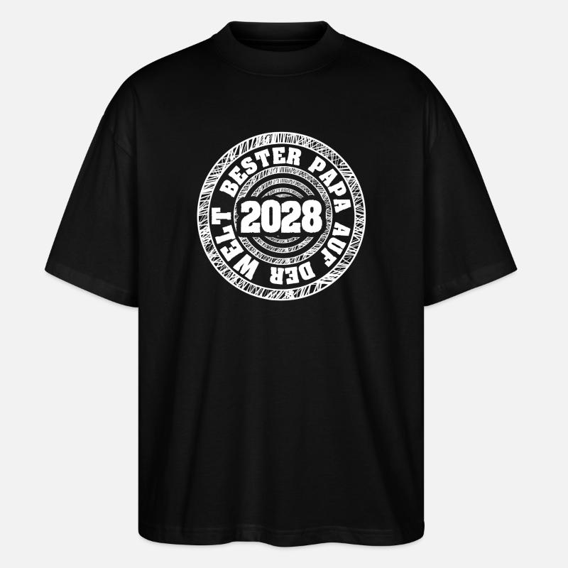 Papa 2028 - Stanley/Stella Oversized Unisex Bio T-Shirt Blaster 2.0 - Schwarz