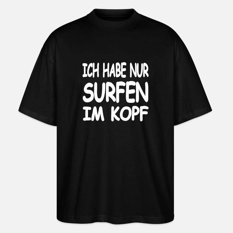 Surf - T-shirt bio Blaster 2.0 coupe oversize Stanley/Stella Unisexe - noir