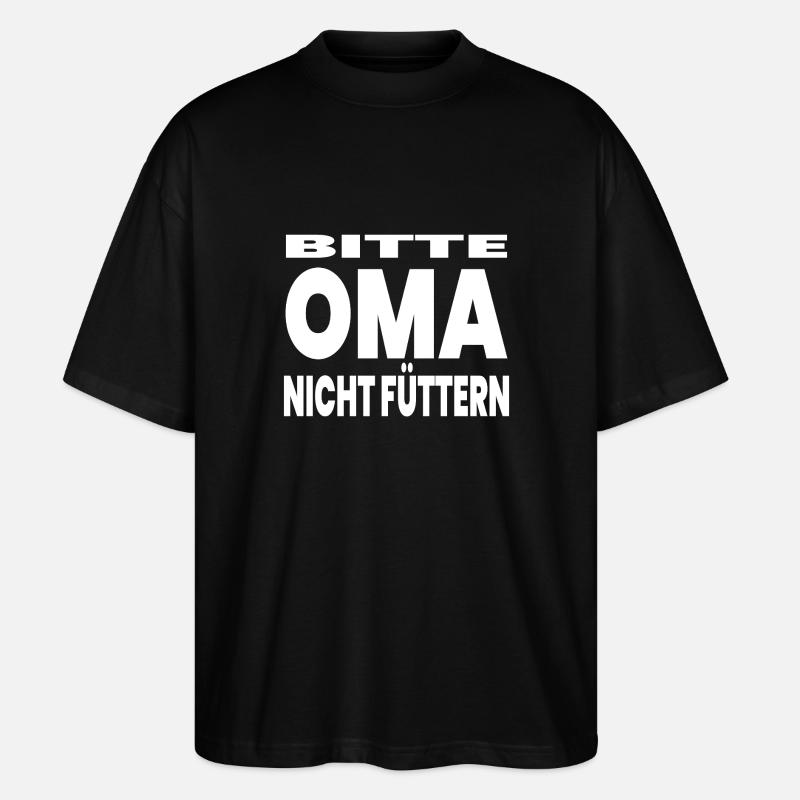 Oma - Stanley/Stella Oversized Unisex Bio T-Shirt Blaster 2.0 - Schwarz