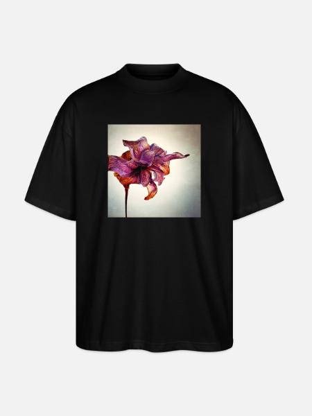 Withered Flower - Stanley/Stella Oversized Unisex Organic T-shirt Blaster 2.0 - black