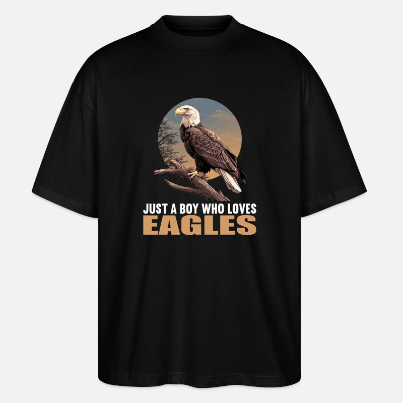 Eagle - Stanley/Stella Oversized Unisex Organic T-shirt Blaster 2.0 - black