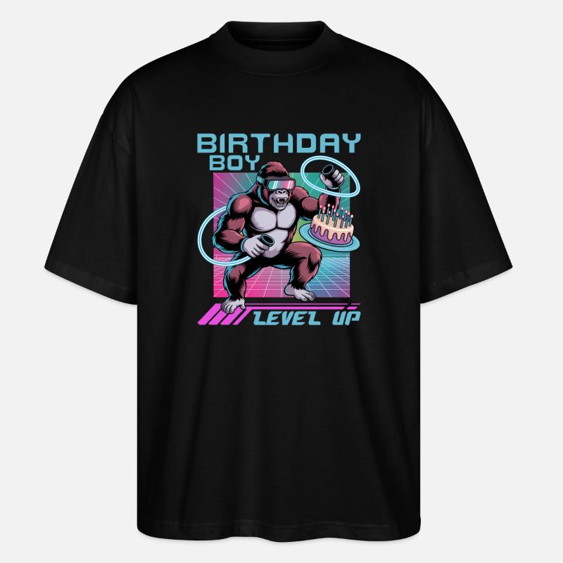 Birthday Gamer VR - Stanley/Stella Oversized Unisex Bio T-Shirt Blaster 2.0 - Schwarz