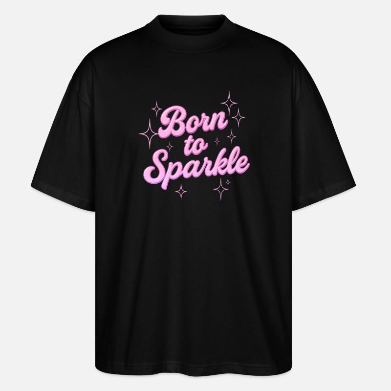Né pour briller / Y2K Statement Design - T-shirt bio Blaster 2.0 coupe oversize Stanley/Stella Unisexe - noir