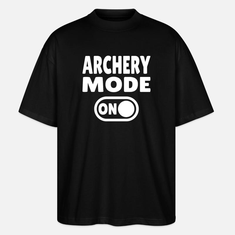 Mode tir à l’arc activé - T-shirt bio Blaster 2.0 coupe oversize Stanley/Stella Unisexe - noir