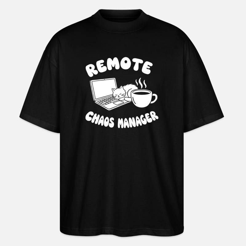 Remote Chaos Handwerker - Stanley/Stella Oversized Unisex Bio T-Shirt Blaster 2.0 - Schwarz