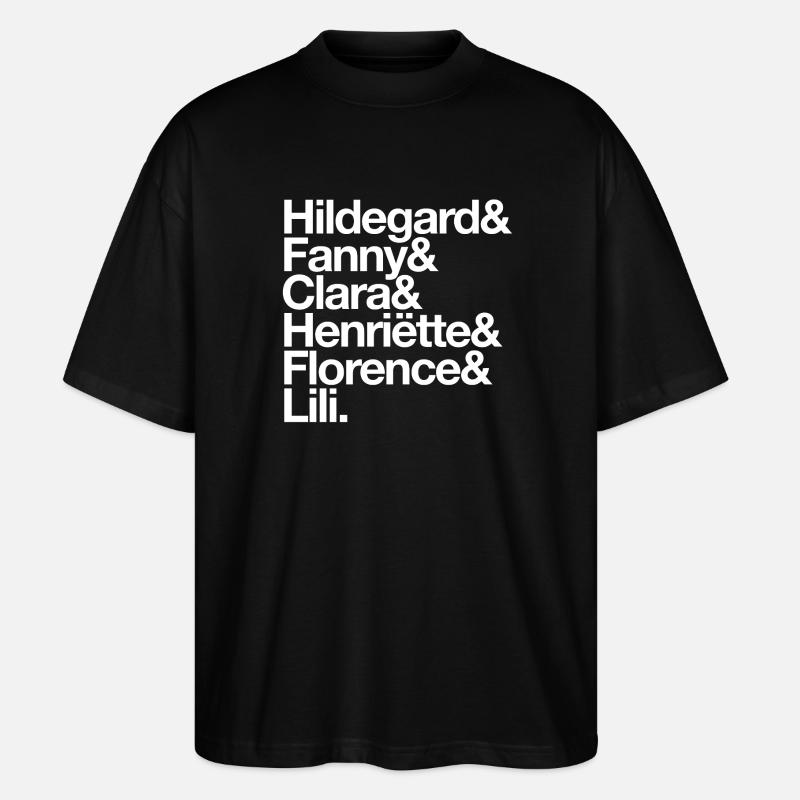 Komponistinnen - Stanley/Stella Oversized Unisex Bio T-Shirt Blaster 2.0 - Schwarz