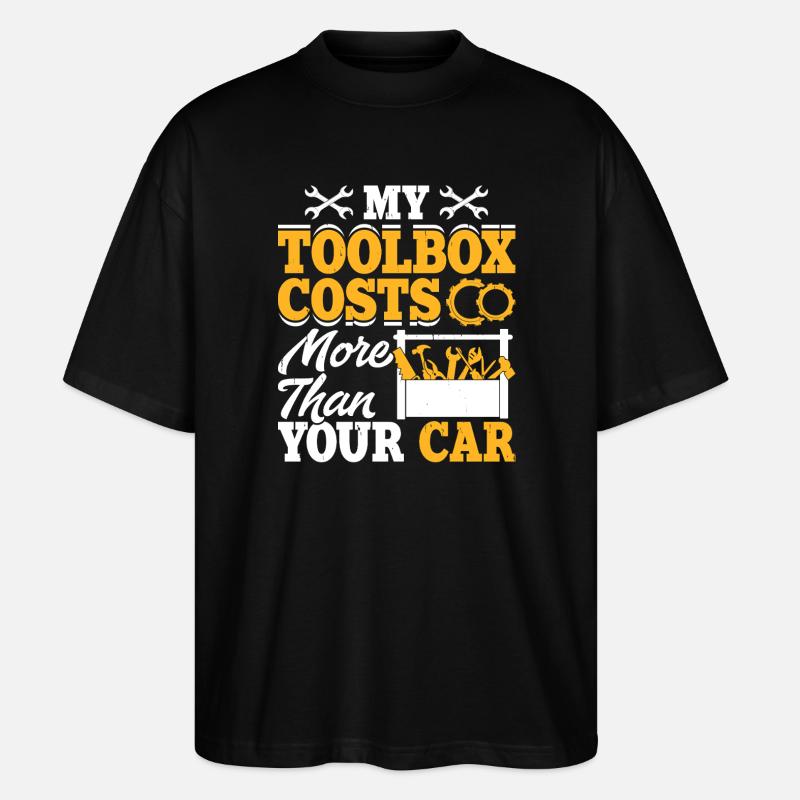 Mechanic Mechatronics Technician Screwdriver Gift - Stanley/Stella Oversized Unisex Organic T-shirt Blaster 2.0 - black