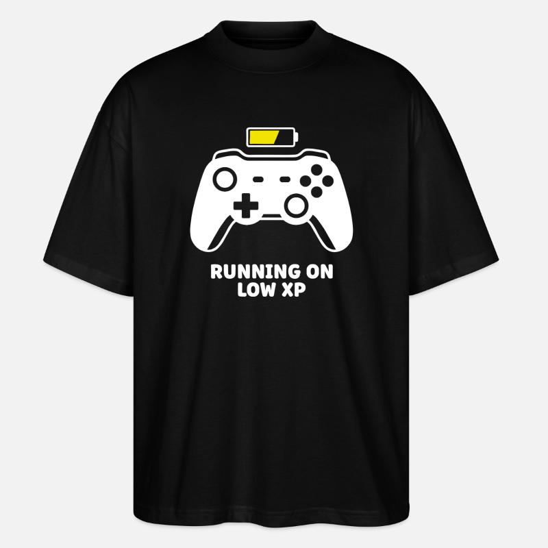 Running on Low XP Controller - Stanley/Stella Oversized Unisex Bio T-Shirt Blaster 2.0 - Schwarz