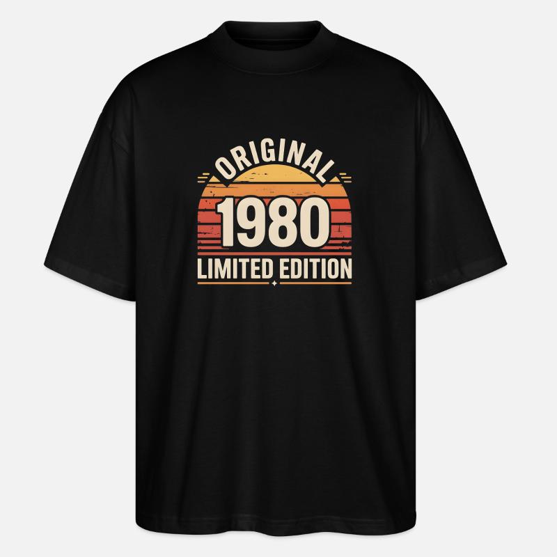 Original 1980 Edition Limitée - T-shirt bio Blaster 2.0 coupe oversize Stanley/Stella Unisexe - noir