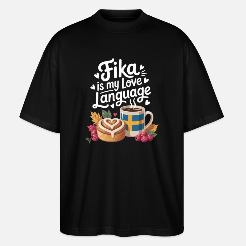 Fika - Stanley/Stella Oversized Unisex Bio T-Shirt Blaster 2.0 - Schwarz