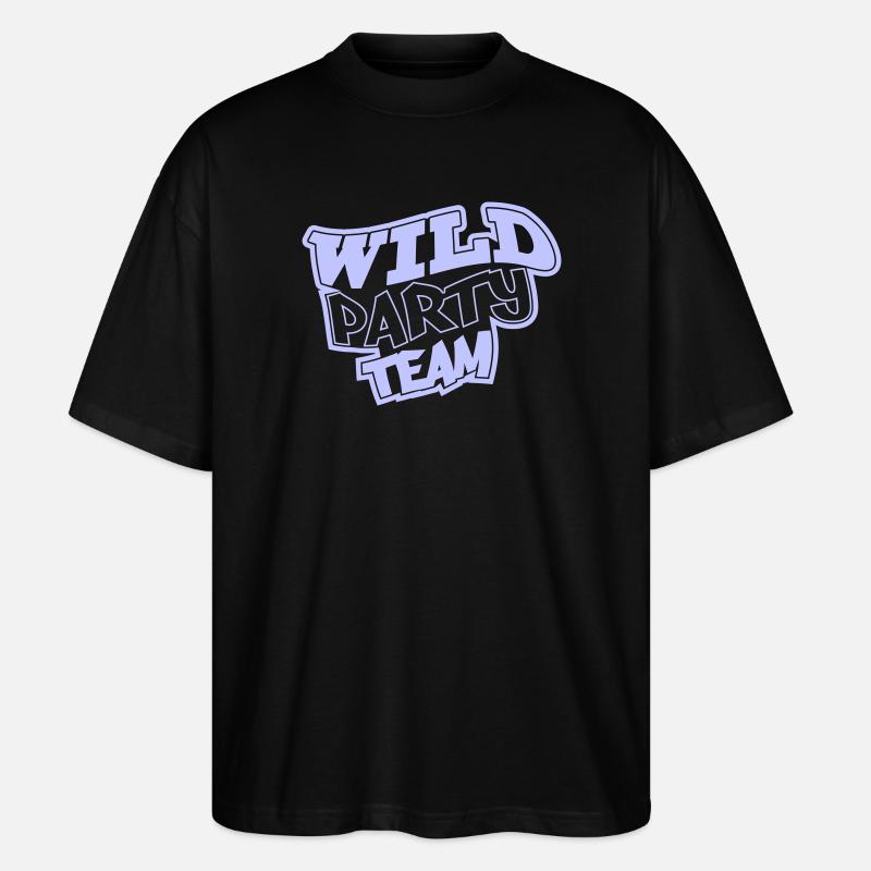 Wild Party Team Graffiti - Stanley/Stella Oversized Unisex Organic T-shirt Blaster 2.0 - black