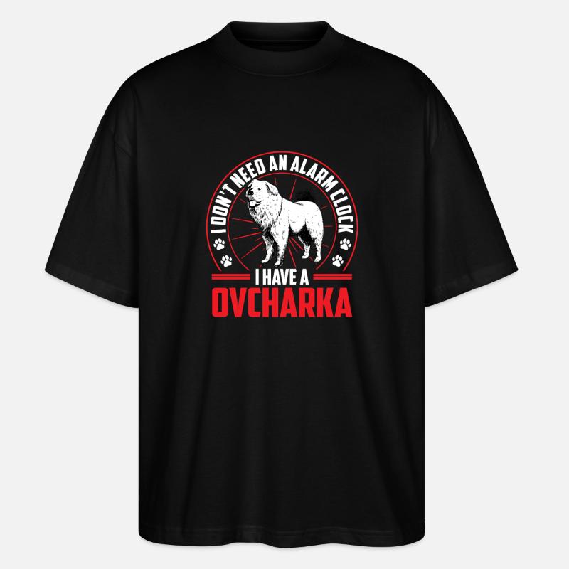 L’Ovcharka caucasienne est alarmante - T-shirt bio Blaster 2.0 coupe oversize Stanley/Stella Unisexe - noir