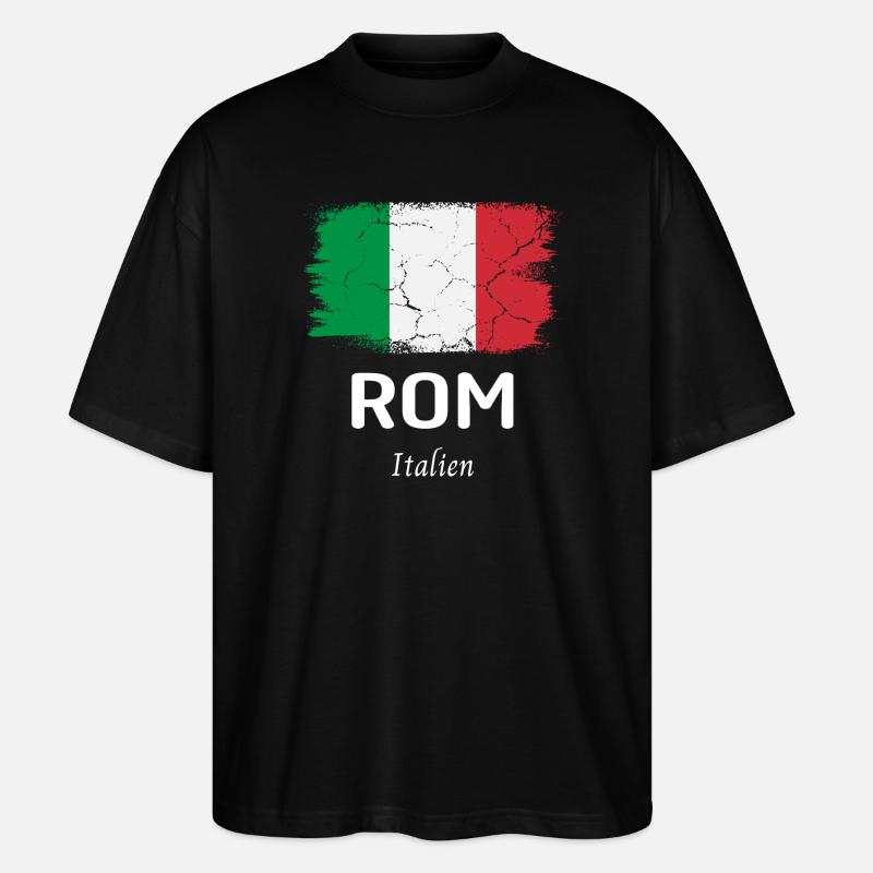 Rom - Stanley/Stella Oversized Unisex Bio T-Shirt Blaster 2.0 - Schwarz