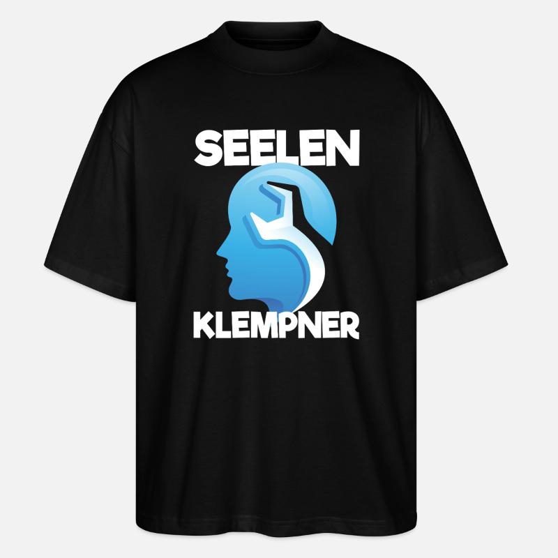 Seelenklempner - Stanley/Stella Oversized Unisex Bio T-Shirt Blaster 2.0 - Schwarz