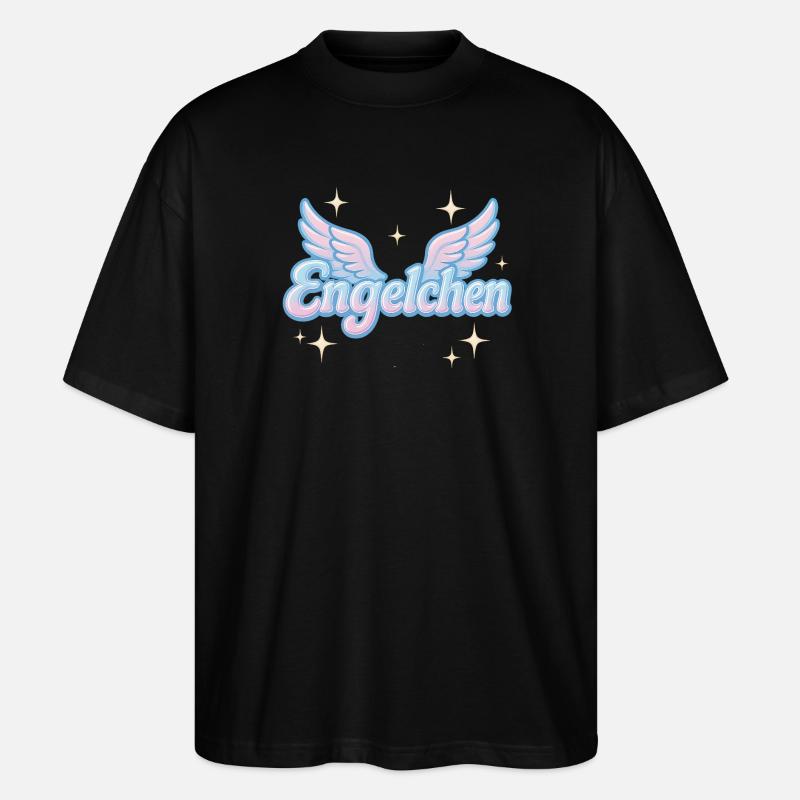 Engelchen / y2k statement spitzname design - Stanley/Stella Oversized Unisex Bio T-Shirt Blaster 2.0 - Schwarz