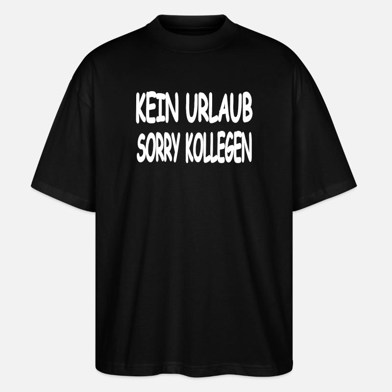Urlaub - Stanley/Stella Oversized Unisex Bio T-Shirt Blaster 2.0 - Schwarz