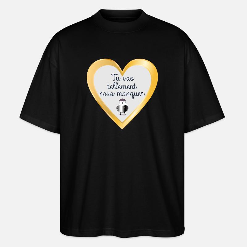 Auf Wiedersehen Team - Stanley/Stella Oversized Unisex Bio T-Shirt Blaster 2.0 - Schwarz