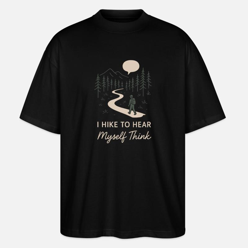Solo Camping Introverti Campeur Calme - T-shirt bio Blaster 2.0 coupe oversize Stanley/Stella Unisexe - noir