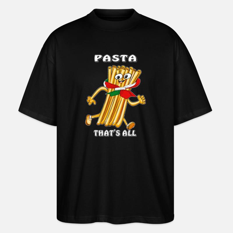 PASTA THAT'S ALL - Stanley/Stella Oversized Unisex Bio T-Shirt Blaster 2.0 - Schwarz