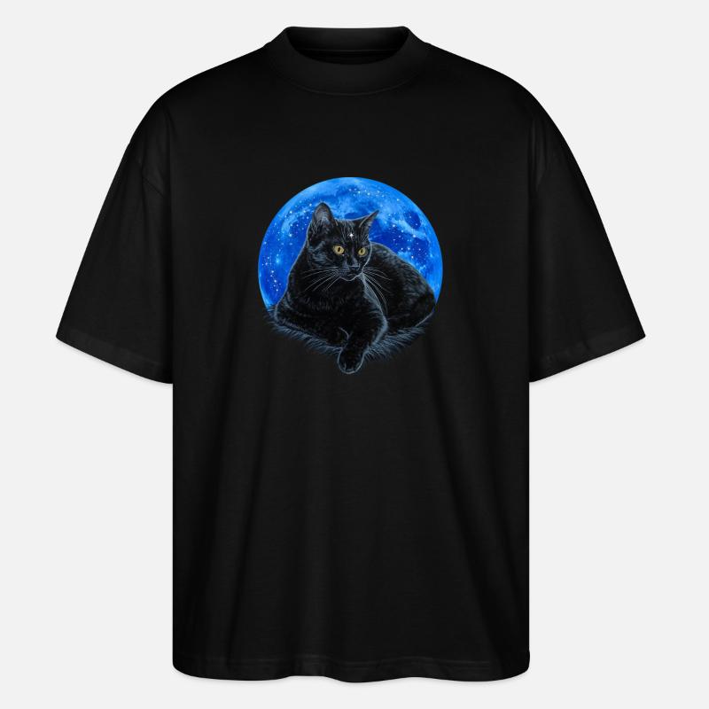 Sternkatze. - Stanley/Stella Oversized Unisex Bio T-Shirt Blaster 2.0 - Schwarz