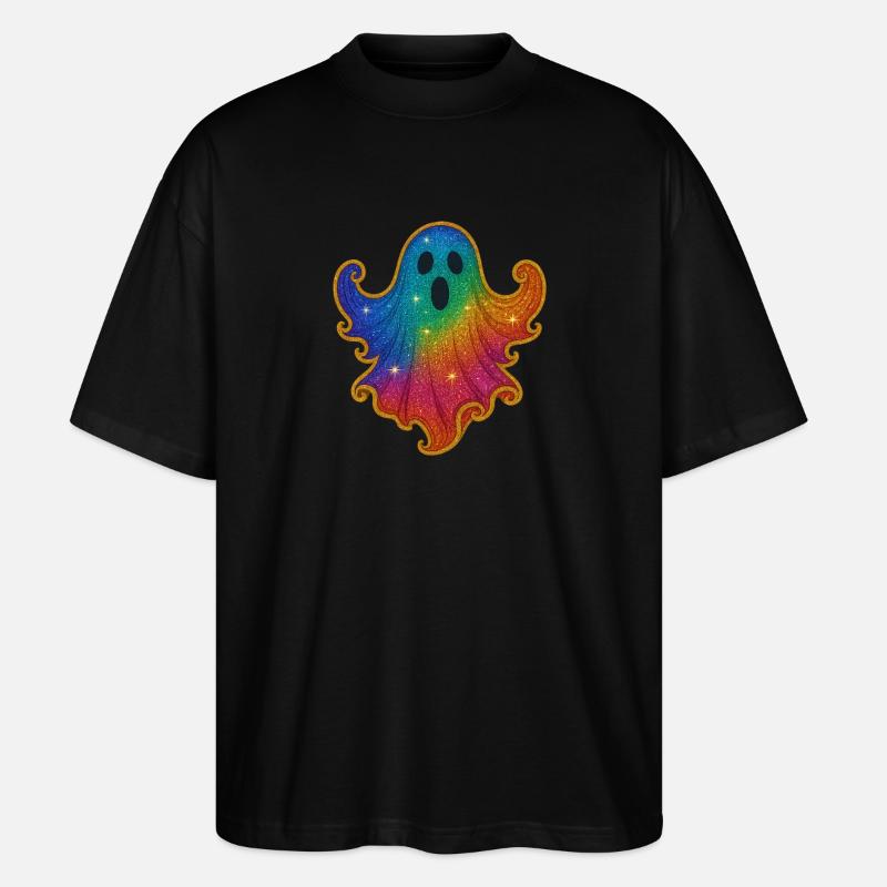 Regenbogen Geist Glitzer - T-shirt bio Blaster 2.0 coupe oversize Stanley/Stella Unisexe - noir