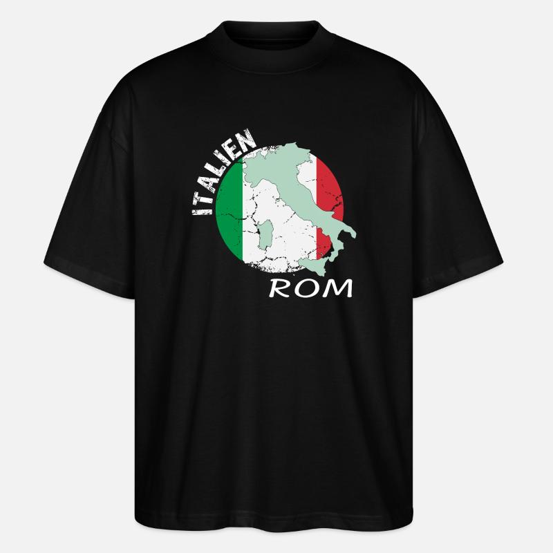 Rom - Stanley/Stella Oversized Unisex Bio T-Shirt Blaster 2.0 - Schwarz