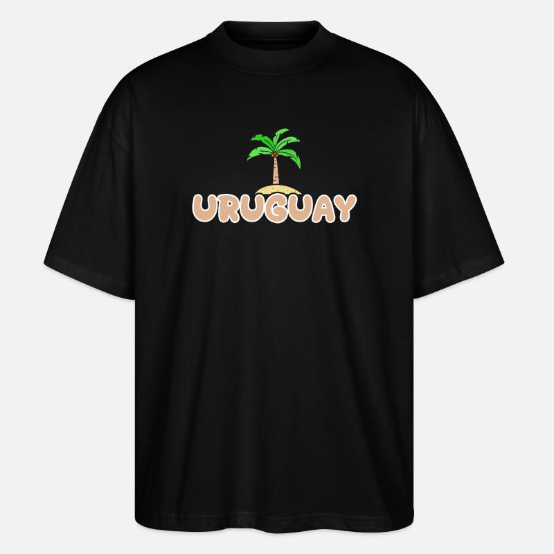 Uruguay comme Uruguay - T-shirt bio Blaster 2.0 coupe oversize Stanley/Stella Unisexe - noir