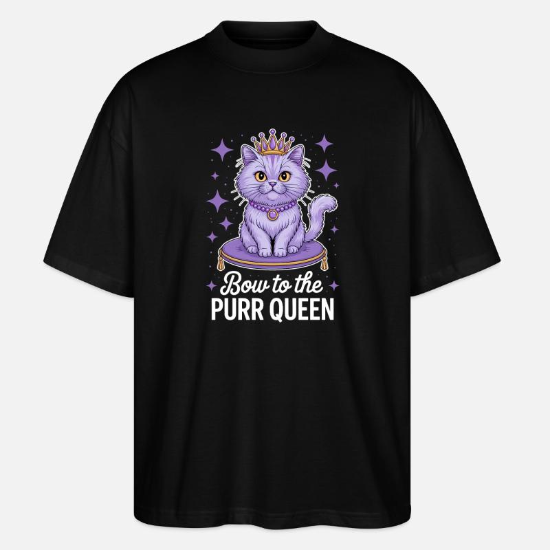 Chat Disant Chat Drôle Chat Cadeau - T-shirt bio Blaster 2.0 coupe oversize Stanley/Stella Unisexe - noir