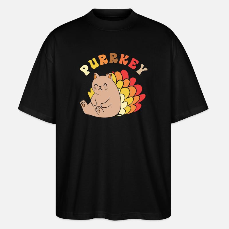 Thanksgiving Mama Mutter Oma Großmutter - Stanley/Stella Oversized Unisex Bio T-Shirt Blaster 2.0 - Schwarz