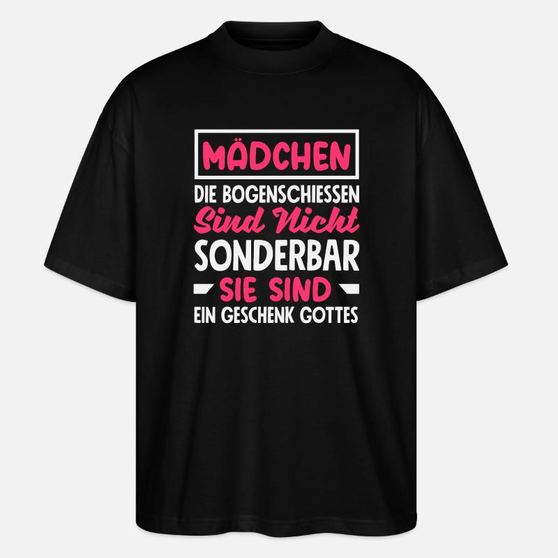 Cadeau d’archer à l’arc - T-shirt bio Blaster 2.0 coupe oversize Stanley/Stella Unisexe - noir