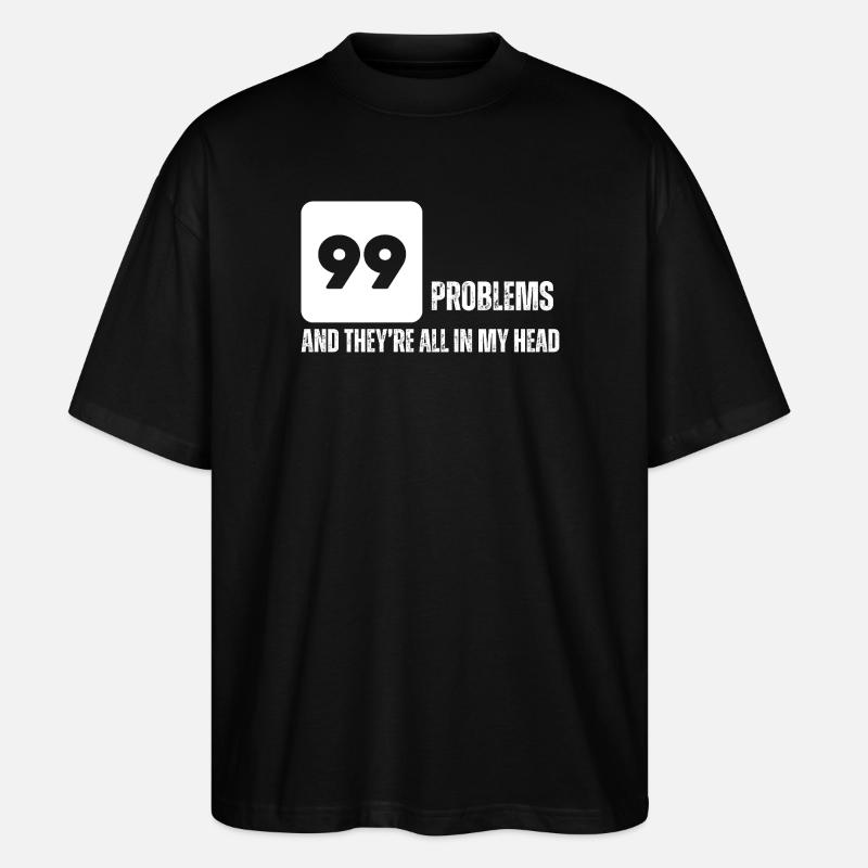 Bold Numeric Graphic Tee - Stanley/Stella Oversized Unisex Organic T-shirt Blaster 2.0 - black