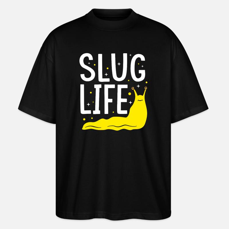 Banane Schnecke - Stanley/Stella Oversized Unisex Bio T-Shirt Blaster 2.0 - Schwarz