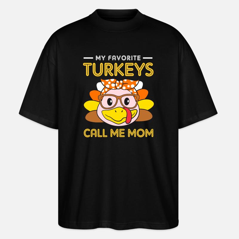 Thanksgiving Mama Mutter Oma Großmutter - Stanley/Stella Oversized Unisex Bio T-Shirt Blaster 2.0 - Schwarz