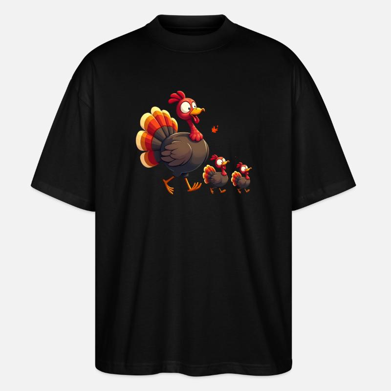 Thanksgiving Truthahn Baby - Stanley/Stella Oversized Unisex Bio T-Shirt Blaster 2.0 - Schwarz