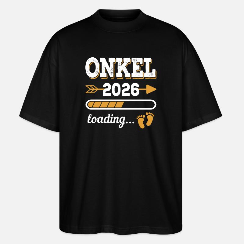 Uncle 2026 Loading Future Uncle Gift - Stanley/Stella Oversized Unisex Organic T-shirt Blaster 2.0 - black
