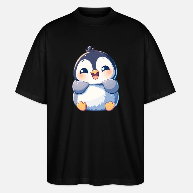 Penguins Penguin - Stanley/Stella Oversized Unisex Organic T-shirt Blaster 2.0 - black