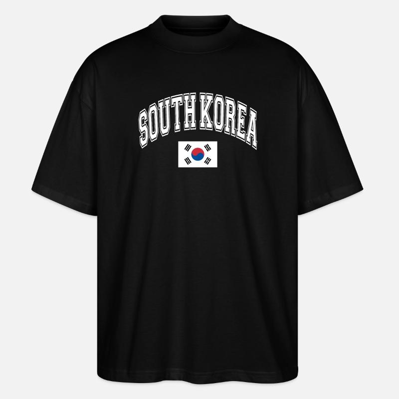 Corée du Sud - T-shirt bio Blaster 2.0 coupe oversize Stanley/Stella Unisexe - noir