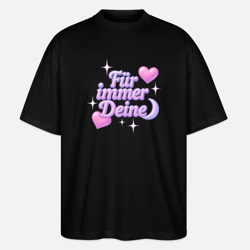 Yours Forever / Y2K Statement Design - Stanley/Stella Oversized Unisex Organic T-shirt Blaster 2.0 - black
