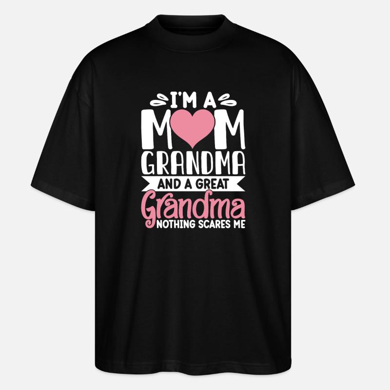 Oma Geschenk Weihnachtsgeschenke Großmutter  - Stanley/Stella Oversized Unisex Bio T-Shirt Blaster 2.0 - Schwarz