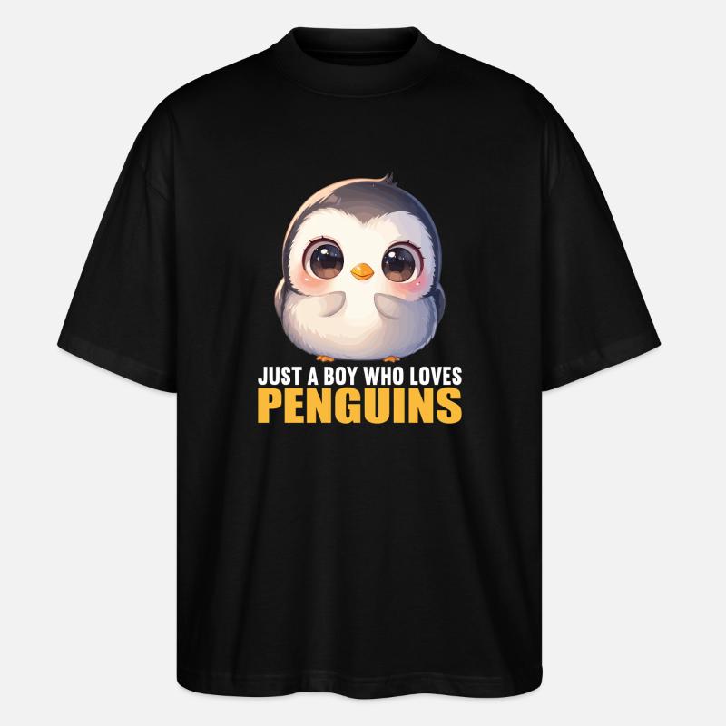 Pingouins Pingouin - T-shirt bio Blaster 2.0 coupe oversize Stanley/Stella Unisexe - noir