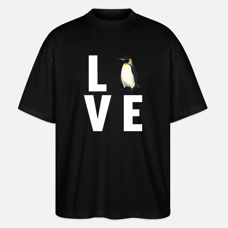 Pingouins Pingouin - T-shirt bio Blaster 2.0 coupe oversize Stanley/Stella Unisexe - noir