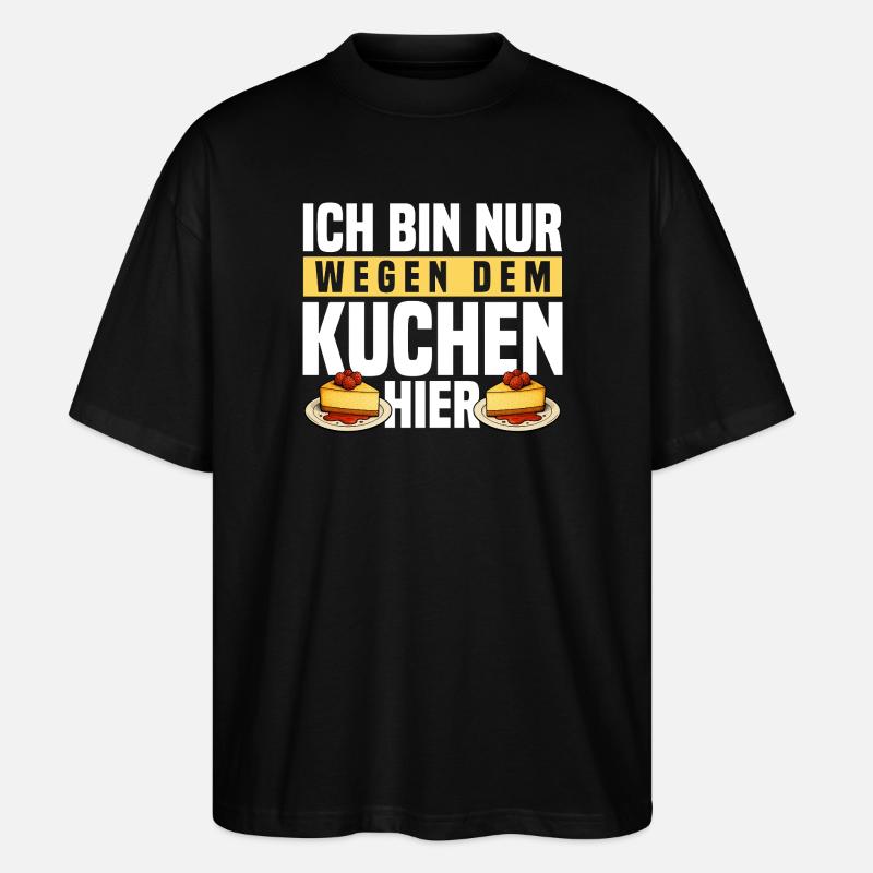 Kuchenliebhaber - Stanley/Stella Oversized Unisex Bio T-Shirt Blaster 2.0 - Schwarz