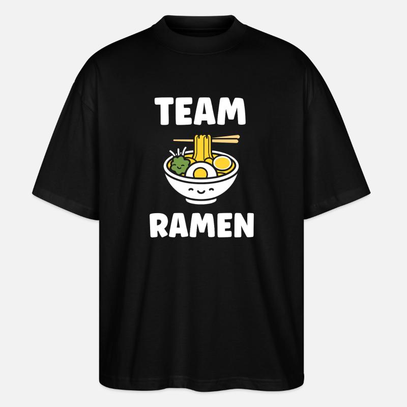 Team Ramen Bowls Kawaii - T-shirt bio Blaster 2.0 coupe oversize Stanley/Stella Unisexe - noir