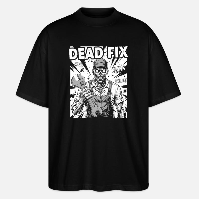 Atelier de squelette Dead Fix - T-shirt bio Blaster 2.0 coupe oversize Stanley/Stella Unisexe - noir