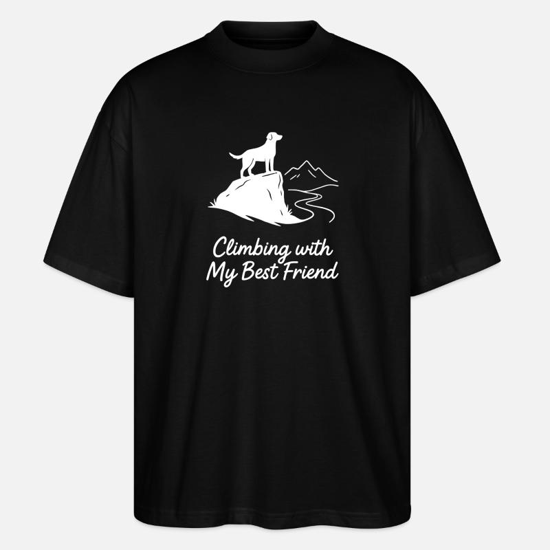 Grimper avec mon meilleur ami - T-shirt bio Blaster 2.0 coupe oversize Stanley/Stella Unisexe - noir