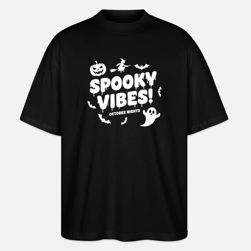 Spooky Vibes Halloween - Stanley/Stella Oversized Unisex Bio T-Shirt Blaster 2.0 - Schwarz
