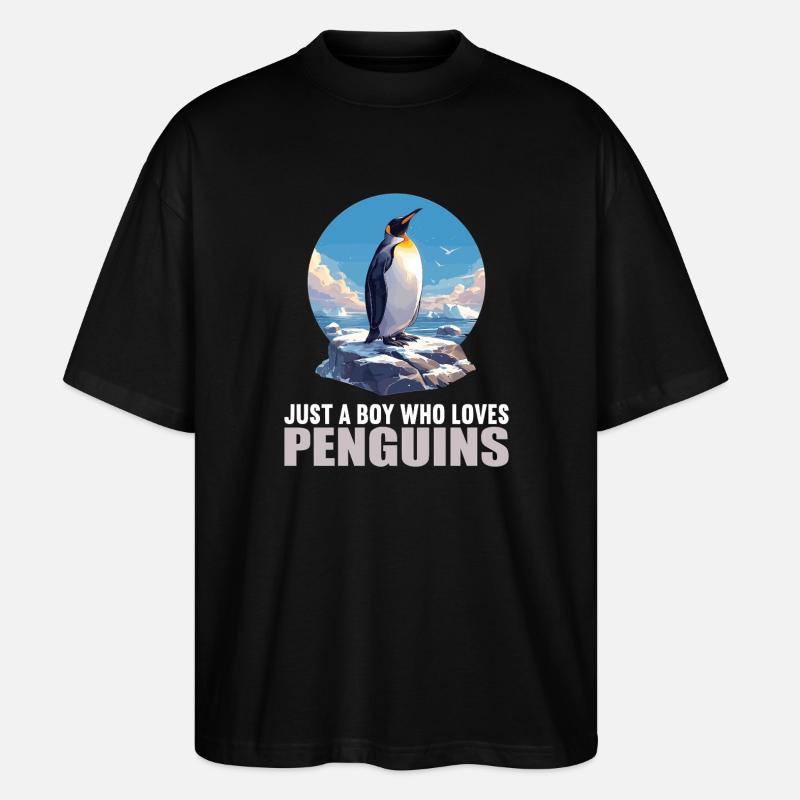 Penguins Penguin - Stanley/Stella Oversized Unisex Organic T-shirt Blaster 2.0 - black
