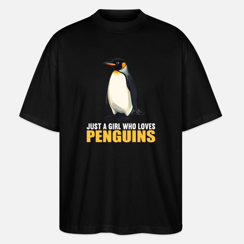 Penguins Penguin - Stanley/Stella Oversized Unisex Organic T-shirt Blaster 2.0 - black
