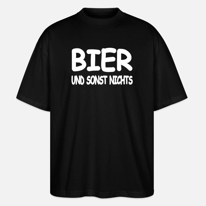 Bier - Stanley/Stella Oversized Unisex Bio T-Shirt Blaster 2.0 - Schwarz